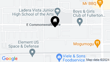 Map of 1816 E Commonwealth Avenue 102, Fullerton CA, 92831