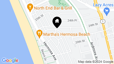 Map of 2160 Monterey Boulevard, Hermosa Beach CA, 90254