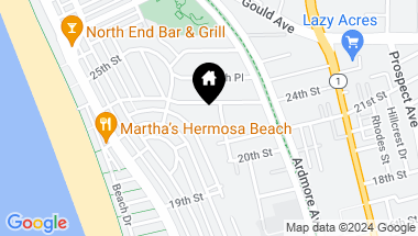 Map of 2127 Power Street, Hermosa Beach CA, 90254