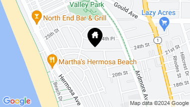 Map of 520 24th Street, Hermosa Beach CA, 90254