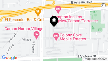 Map of 17700 Avalon Boulevard 222, Carson CA, 90746