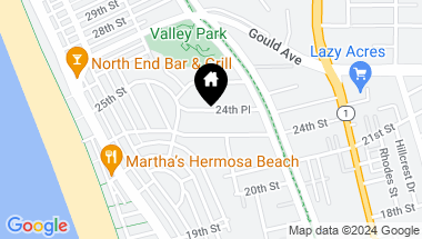 Map of 522 24th Place, Hermosa Beach CA, 90254