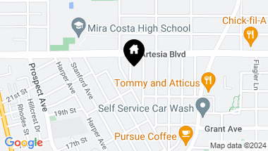 Map of 1732 Reed Street, Redondo Beach CA, 90278