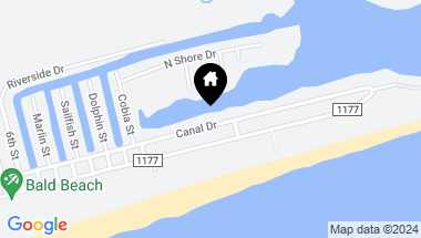 Map of 1405 Canal Drive, Sunset Beach NC, 28468