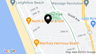 Map of 428 25th Street, Hermosa Beach CA, 90254