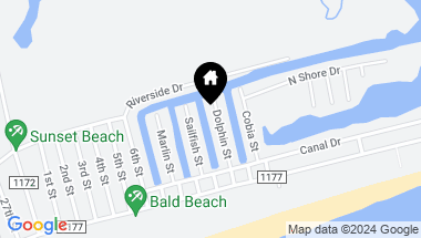 Map of 410 Dolphin Street, Sunset Beach NC, 28468