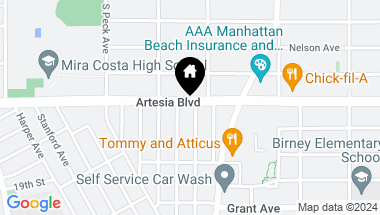 Map of 1755 Wollacott Street, Redondo Beach CA, 90278