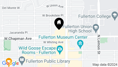 Map of Fullerton CA, 92832