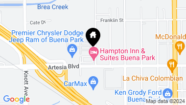 Map of 5877 Rostrata Avenue, Buena Park CA, 90621