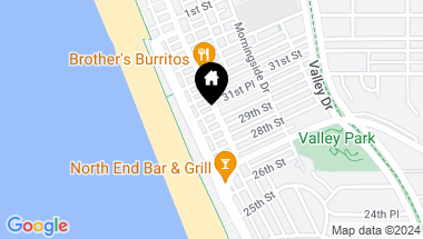 Map of 130 30th Street A, Hermosa Beach CA, 90254
