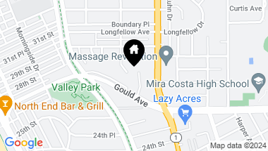 Map of 2833 El Oeste Drive, Hermosa Beach CA, 90254