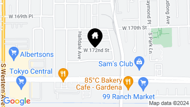 Map of 1440 W 172nd Street, Gardena CA, 90247