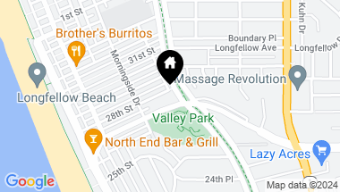 Map of 458 28th Street, Hermosa Beach CA, 90254