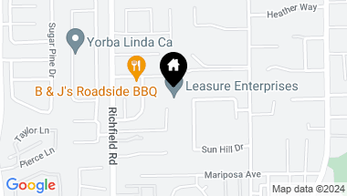 Map of 5980 Richfield Road, Yorba Linda CA, 92886