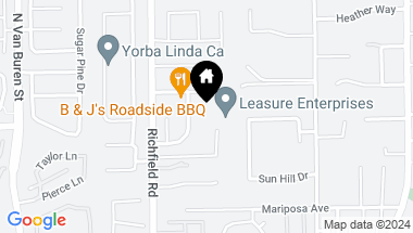 Map of 5970 Richfield Road, Yorba Linda CA, 92886