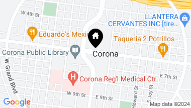 Map of 416 Harding Circle, Corona CA, 92879