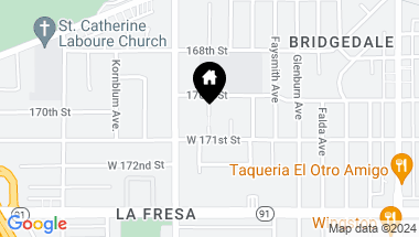Map of 3460 W 170th Street, Torrance CA, 90504