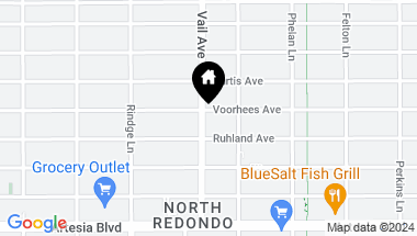 Map of 2302 Voorhees Avenue, Redondo Beach CA, 90278