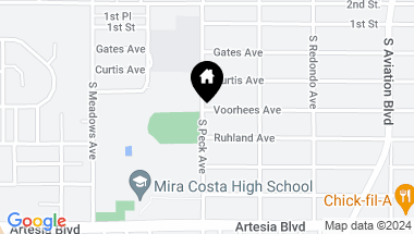Map of 1500 Voorhees Avenue, Manhattan Beach CA, 90266