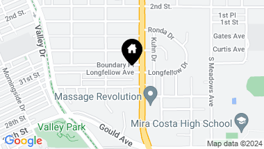 Map of 733 30th Street, Hermosa Beach CA, 90254