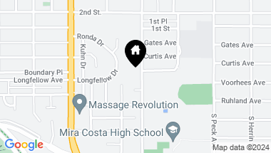 Map of 357 S Meadows Avenue, Manhattan Beach CA, 90266
