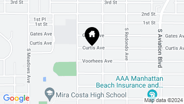 Map of 1534 Curtis Avenue, Manhattan Beach CA, 90266
