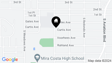 Map of 1500 Curtis Avenue, Manhattan Beach CA, 90266