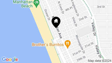 Map of 124 2nd Street, Manhattan Beach CA, 90266