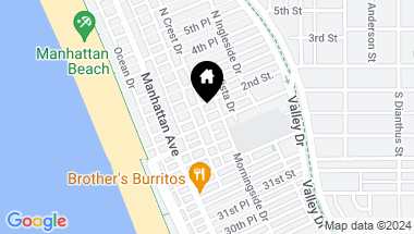 Map of 316 1st Place, Manhattan Beach CA, 90266