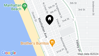 Map of 232 2nd Street, Manhattan Beach CA, 90266