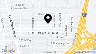 Map of 259 E 68th Way, Long Beach CA, 90805