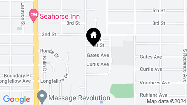 Map of 1317 Gates Avenue, Manhattan Beach CA, 90266