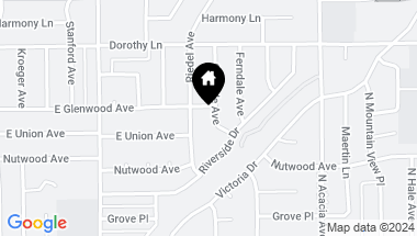 Map of 921 Oakdale Avenue, Fullerton CA, 92831