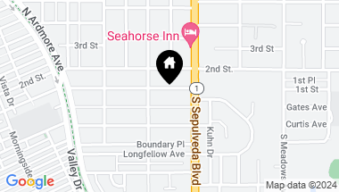 Map of 1026 1st Street, Manhattan Beach CA, 90266