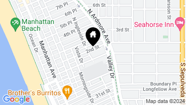 Map of 512 2nd Street, Manhattan Beach CA, 90266