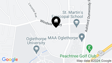 Map of 3058 Oglethorpe Way NE, Brookhaven GA, 30319