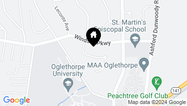 Map of 3078 Oglethorpe Way NE, Brookhaven GA, 30319