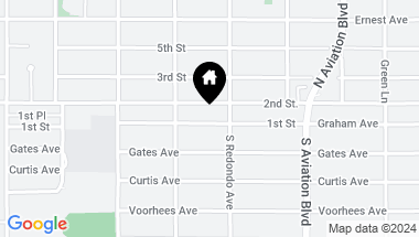 Map of 1637 1st Street, Manhattan Beach CA, 90266