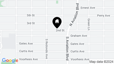 Map of 1740 2nd Street, Manhattan Beach CA, 90266