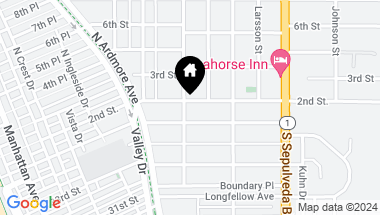 Map of 114 N Poinsettia Avenue, Manhattan Beach CA, 90266
