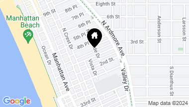 Map of 437 3rd Street, Manhattan Beach CA, 90266