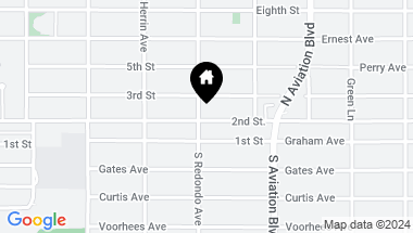 Map of 1707 2nd Street, Manhattan Beach CA, 90266