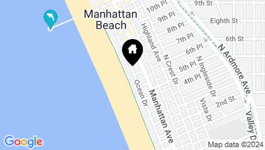 Map of 614 The Strand, Manhattan Beach CA, 90266