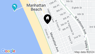 Map of 133 6th Street, Manhattan Beach CA, 90266