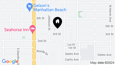 Map of 1231 3rd Street, Manhattan Beach CA, 90266