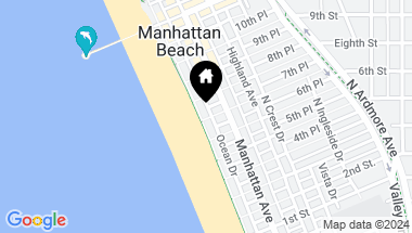 Map of 700 The Strand, Manhattan Beach CA, 90266