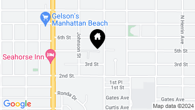 Map of 1240 5th Street, Manhattan Beach CA, 90266