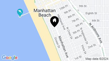 Map of 125 7th Street, Manhattan Beach CA, 90266