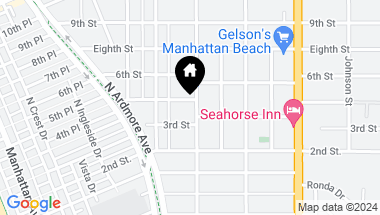 Map of 876 5th Street, Manhattan Beach CA, 90266