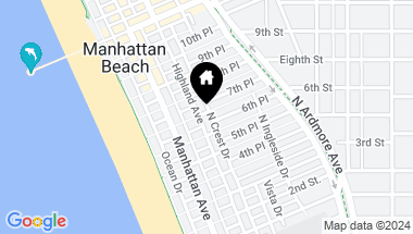 Map of 304 7th Street, Manhattan Beach CA, 90266